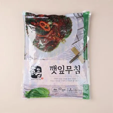 먹판사 늘품 깻잎무침 4kg 가성비 좋은 대용량 반찬