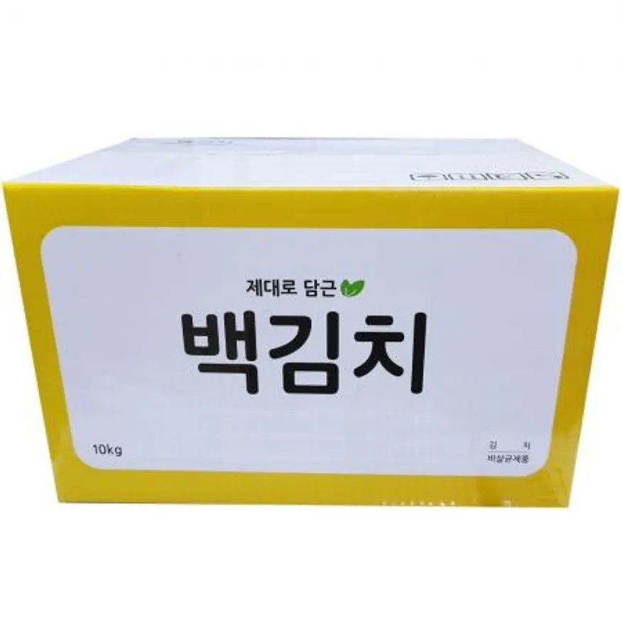 해드림 제대로담근 백김치 10kg 종이박스로포장 이미지