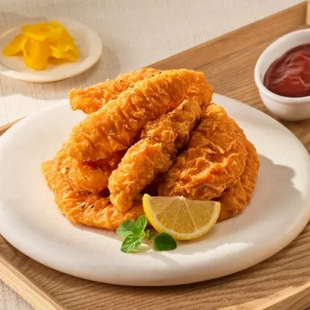 먹판사 우리밀 오곡치킨텐더 1kg(19~22개입) 1봉 국내산 닭안심으로 만든 부드럽고 바삭한 이미지