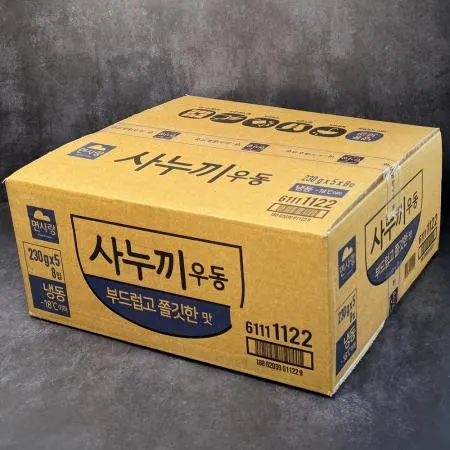 면사랑 사누끼우동 1,150g (230g x 5개) x 8봉