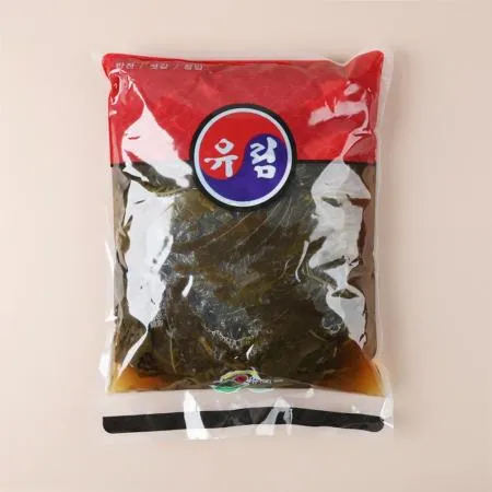먹판사 유림 간장깻잎 4kg x 4개 고깃집 장엇집에서 사용하는 대용량 밑반찬 이미지