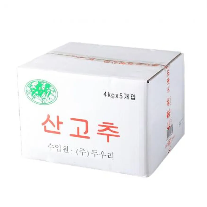 산고추 절임반찬 4kg 4개 업소용 초절임 염장고추지 이미지