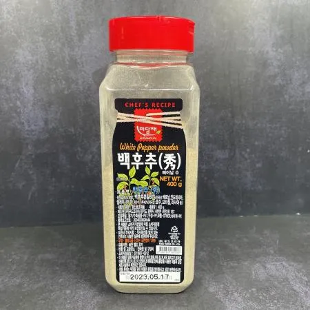 백후추 400g 하얀분말후추분 미담채 대용량 식당용 식자재 이미지