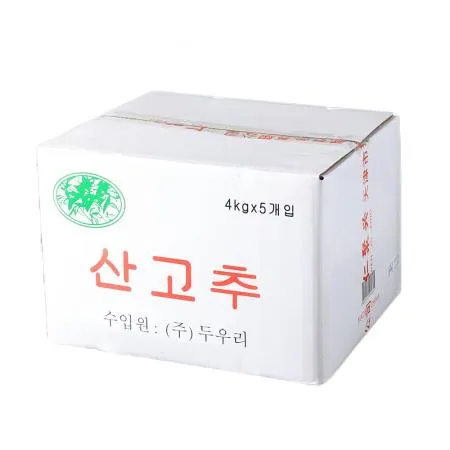 산고추 절임반찬 4kg 업소용 초절임 염장고추지 이미지