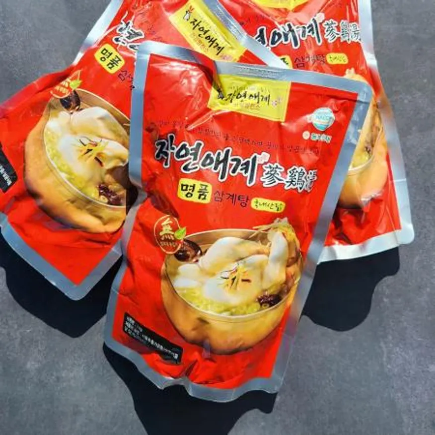명품왕삼계탕(웅추)1kg 3봉 식자재레토르트식품 이미지