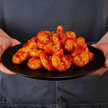 먹판사 깐쇼새우 1kg(90~100개입)x1개 통새우를 바삭하게 튀겨낸 담백한 맛 이미지