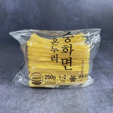 온누리 중화면250g(1~2인분)X30봉 잘뿔지 않는 짬뽕전문점용 냉동중화숙면 쫄깃한 맛 개별포장
