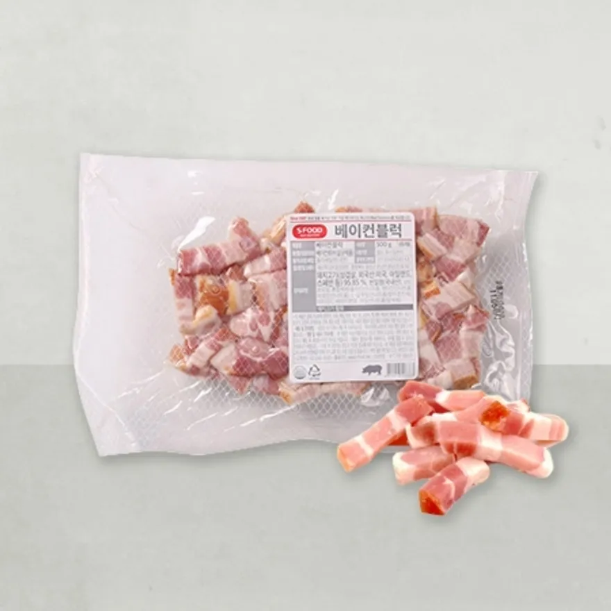 에쓰푸드 베이컨블록 500g 이미지