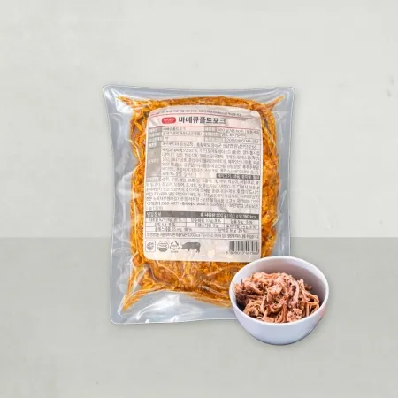에쓰푸드 바베큐풀드포크 500g