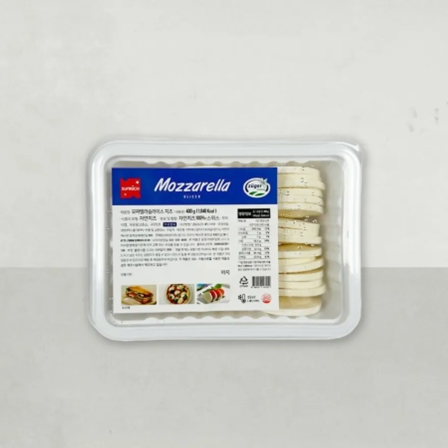 썬리치 IQF 모짜렐라 슬라이스 400g 이미지