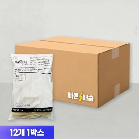 심플로트 썬크랍 슈스트링 1kg(인도산) x 12개 (1박스)