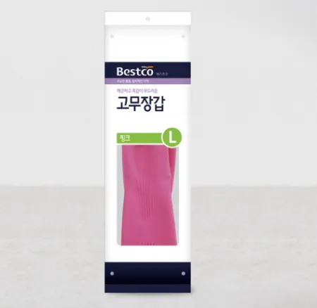 베스트코 고무장갑(핑크/L) 1EA