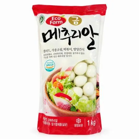 에코팜 금 깐메추리알 1kg(국내산)