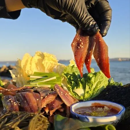 [산지직송] 포항 구룡포 해초 과메기 야채세트 10미 20쪽 이미지