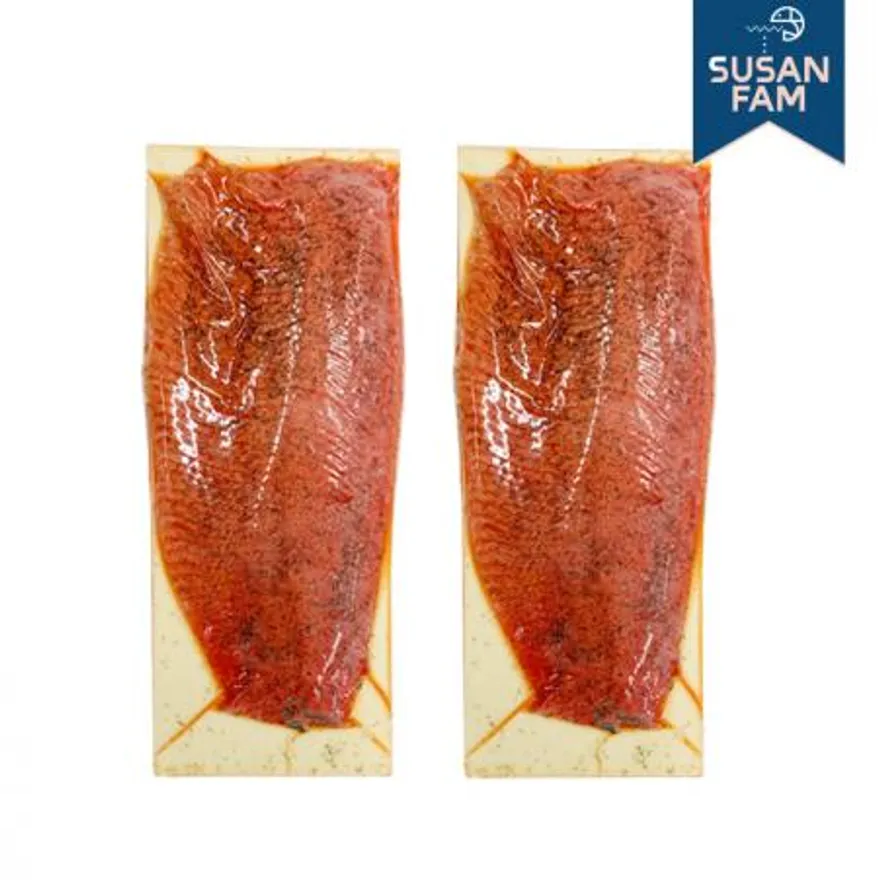 화이트베어 프리미엄 그라브락스 연어슬라이스 10kg 숙성 연어 이미지