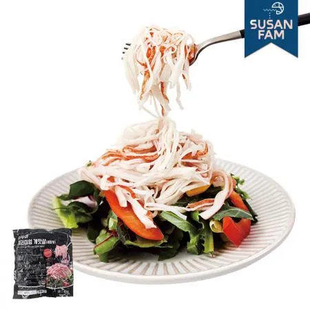 아쿠아 크래미 게맛살 1kg 세절형 샐러드 맛살 프리미엄 인도산