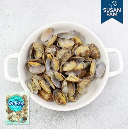 육수담은 자숙 피바지락 500g 냉동 바지락 조개