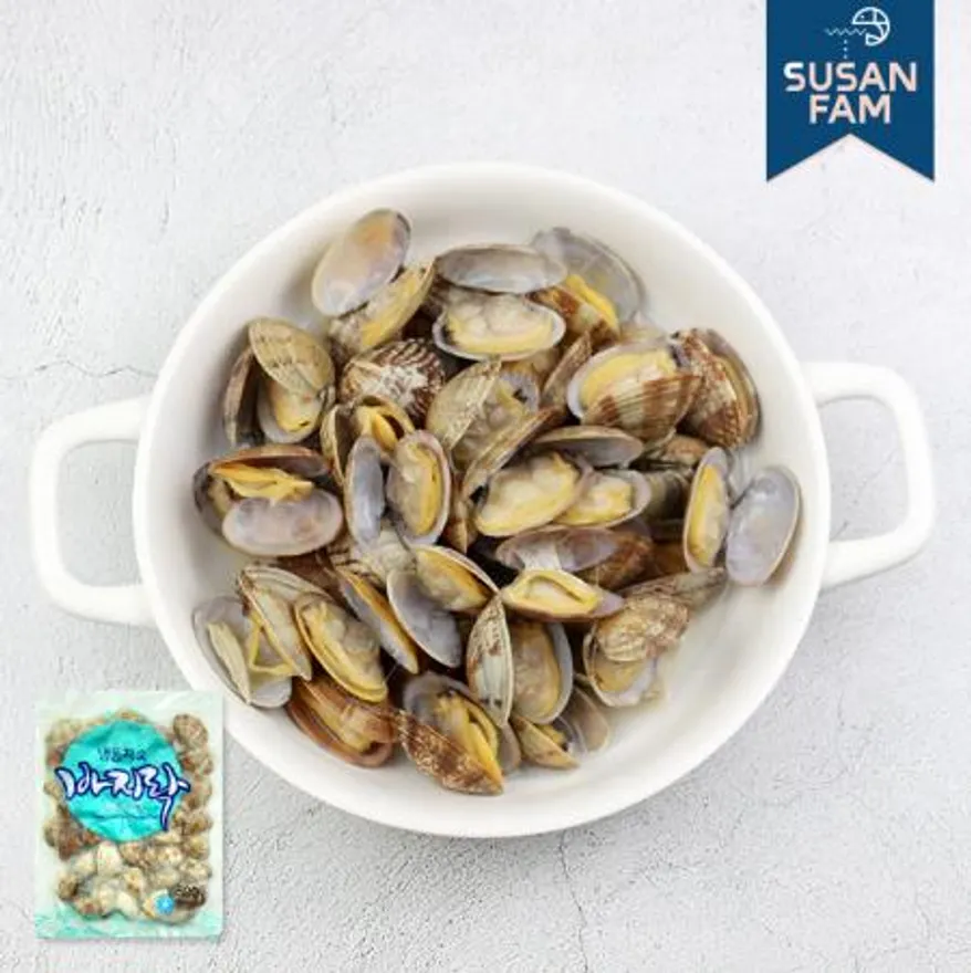 육수담은 자숙 피바지락 500g 냉동 바지락 조개 이미지