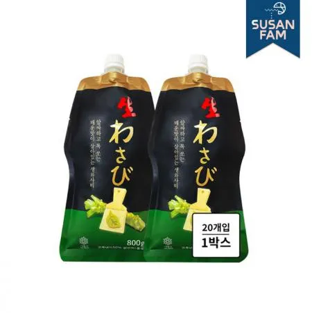 코우 생와사비 박스(800gX20개) 고추냉이 냉동