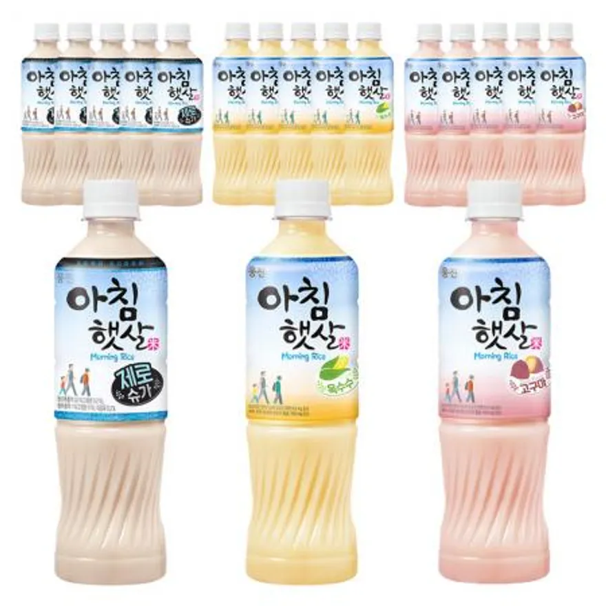 웅진 아침햇살 3종 세트 500ml (제로슈가+옥수수+고구마) 이미지