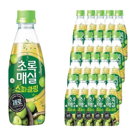 웅진 초록매실 스파클링 제로 350ml