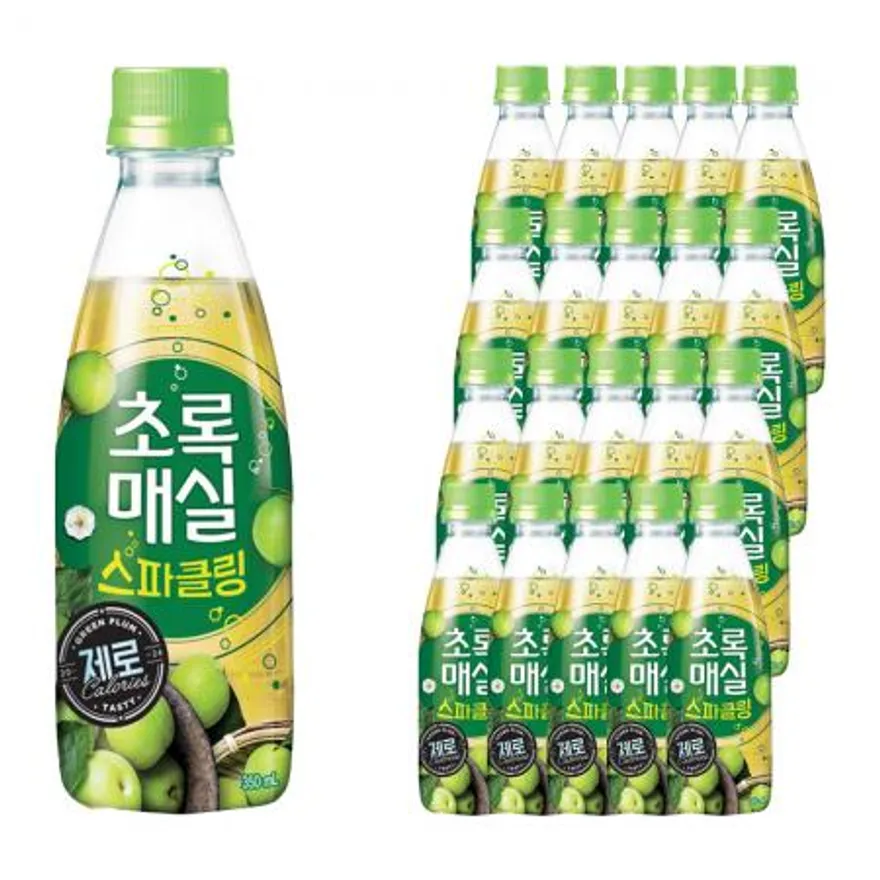 웅진 초록매실 스파클링 제로 350ml 이미지