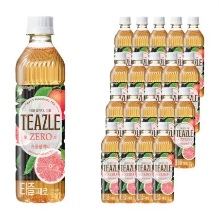 웅진 티즐 제로 자몽블랙티 500ml