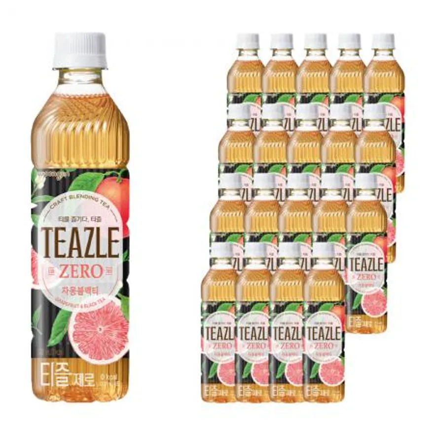 웅진 티즐 제로 자몽블랙티 500ml 이미지