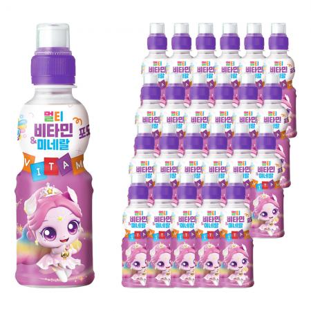 웅진 캐치티니핑 멀티비타민&미네랄 포도맛 200ml