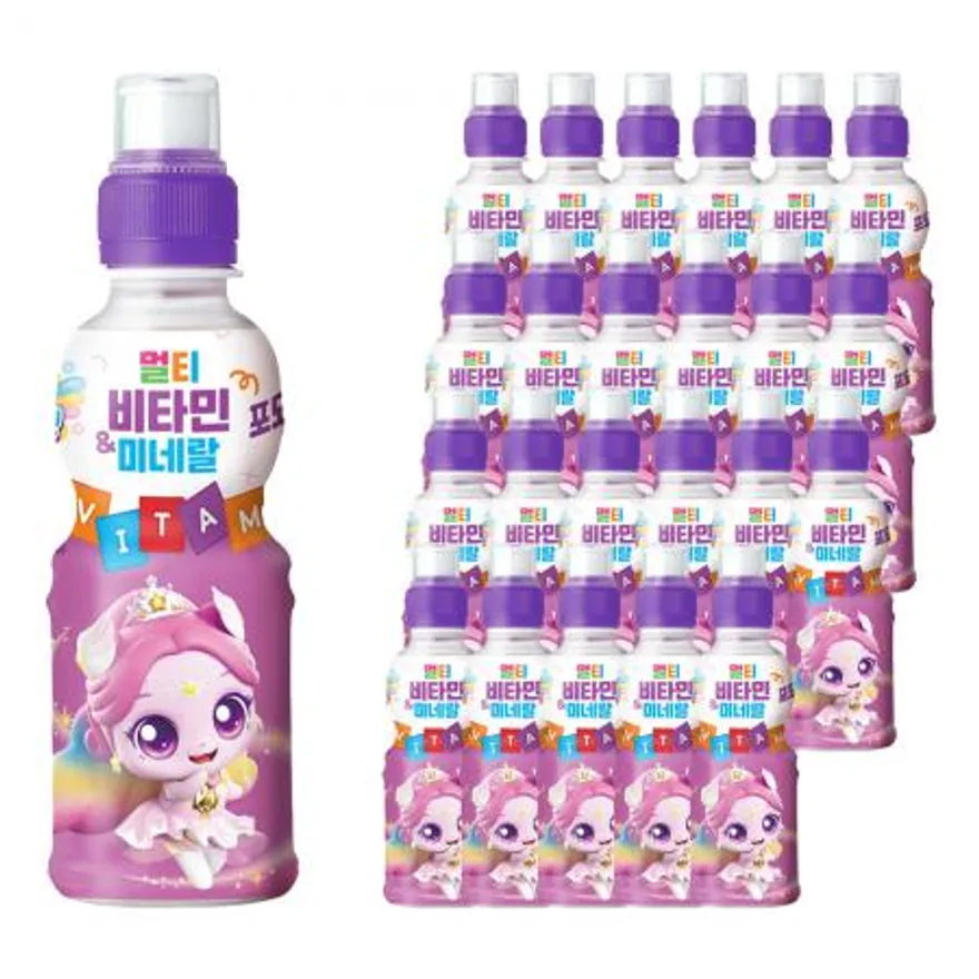 웅진 캐치티니핑 멀티비타민&미네랄 포도맛 200ml 이미지