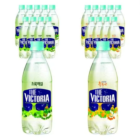 웅진 빅토리아 500ml 2종 세트 500ml (초록매실+내사랑유자C)