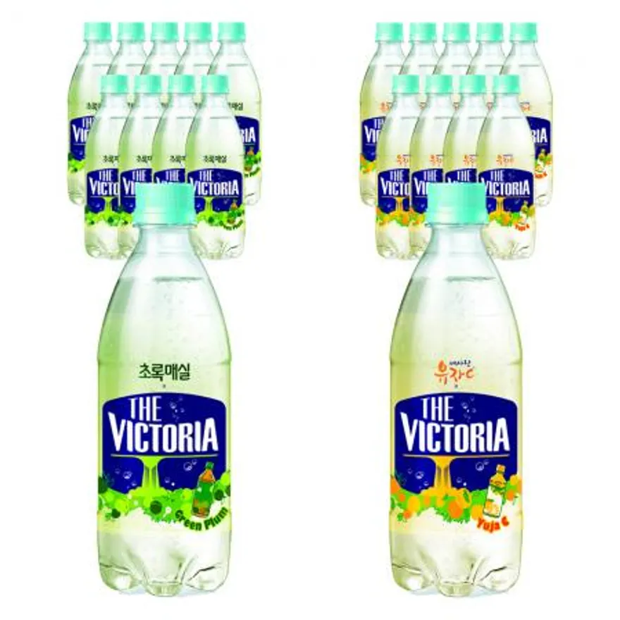 웅진 빅토리아 500ml 2종 세트 500ml (초록매실+내사랑유자C) 이미지