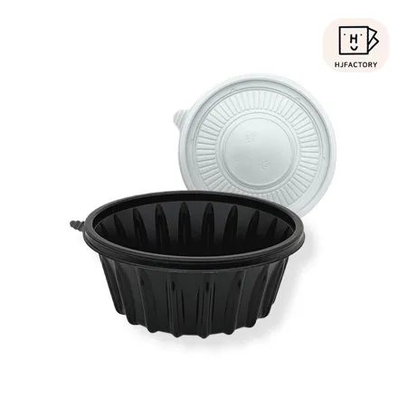 ◎195파이 냉면용기/면용기 대 (검정) 용기+뚜껑 300세트