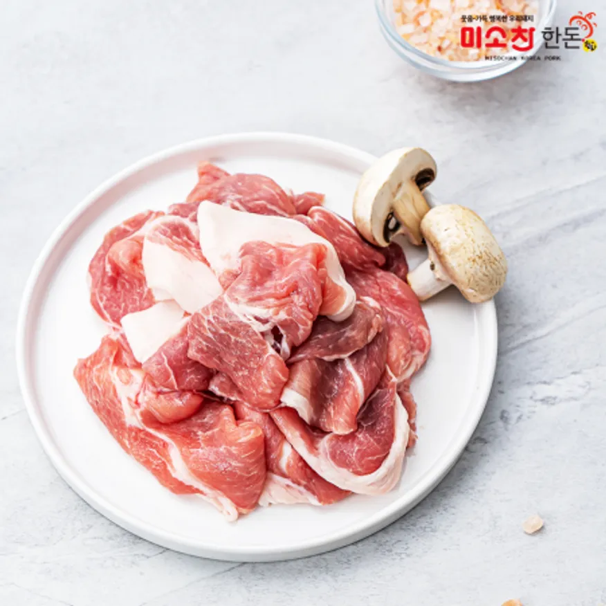 한돈 앞다리 불고기용 1kg 이미지