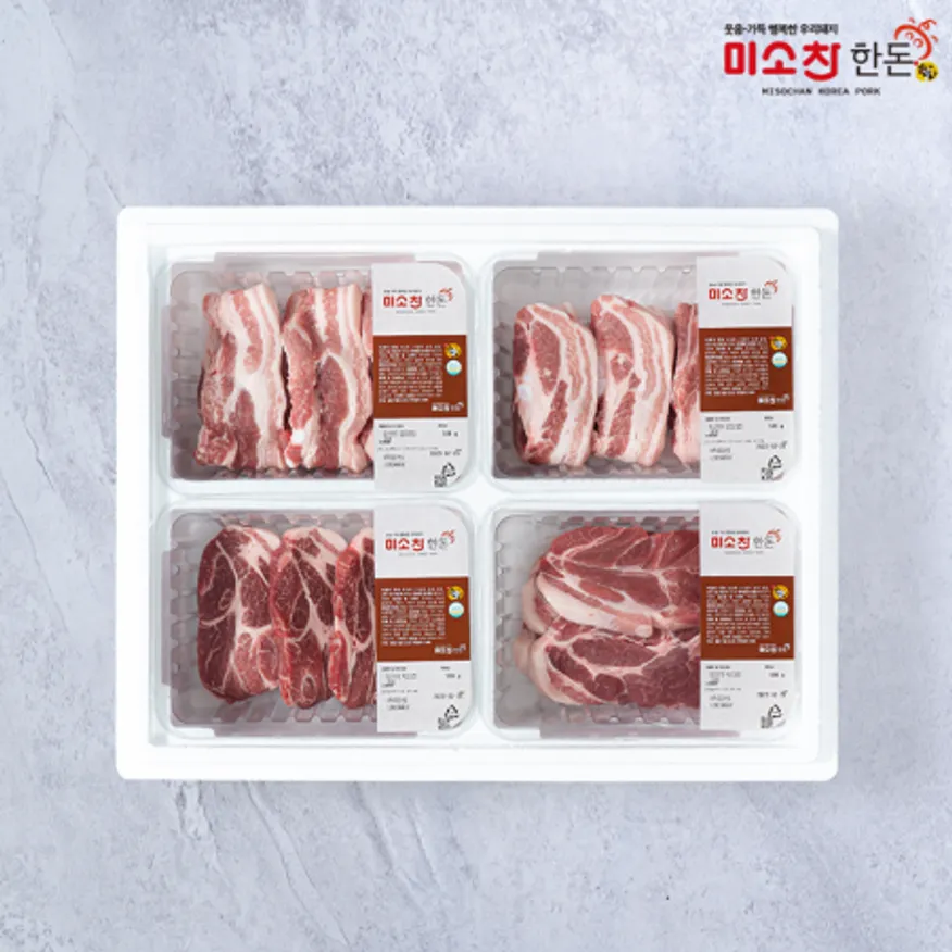 한돈 구이세트 2kg ( 삼겹1kg,목살1kg) 이미지