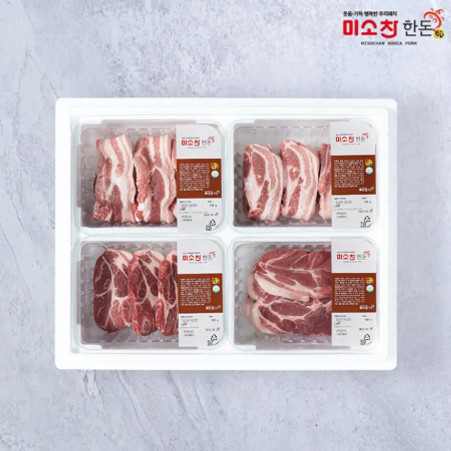 한돈 구이세트 2kg ( 삼겹1kg,목살1kg) 이미지