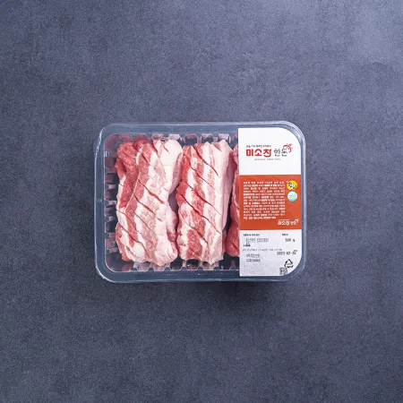 한돈 칼집삼겹살 구이용 1kg 이미지