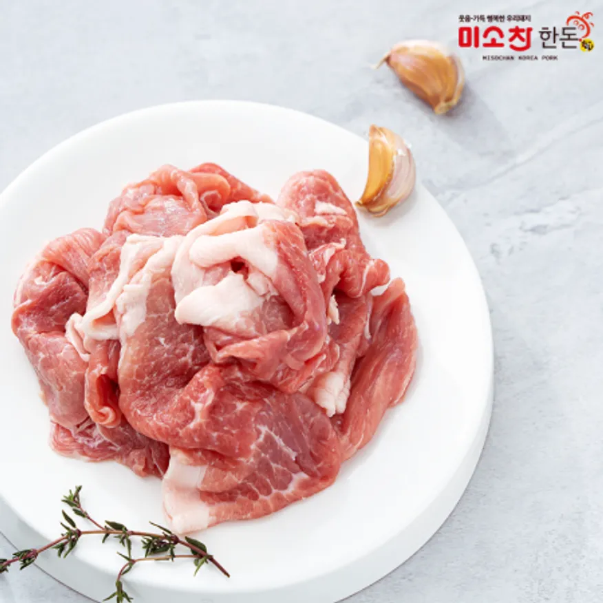 한돈 뒷다리 불고기용 500g (냉장) 이미지