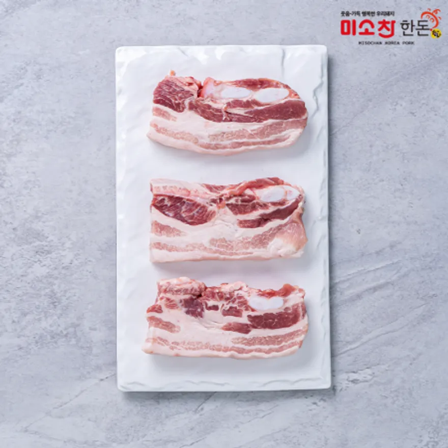 한돈 삼겹살 바베큐용 1kg (냉장) 이미지