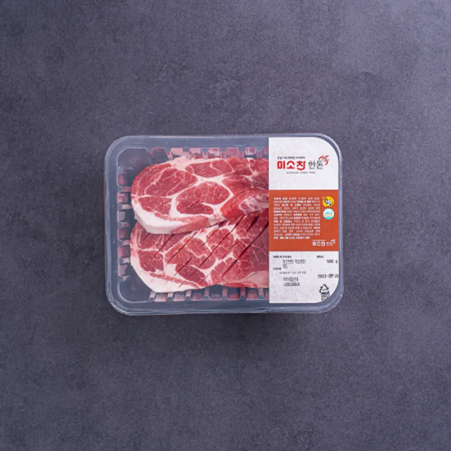 한돈 칼집목살 구이용 1kg (냉장) 이미지