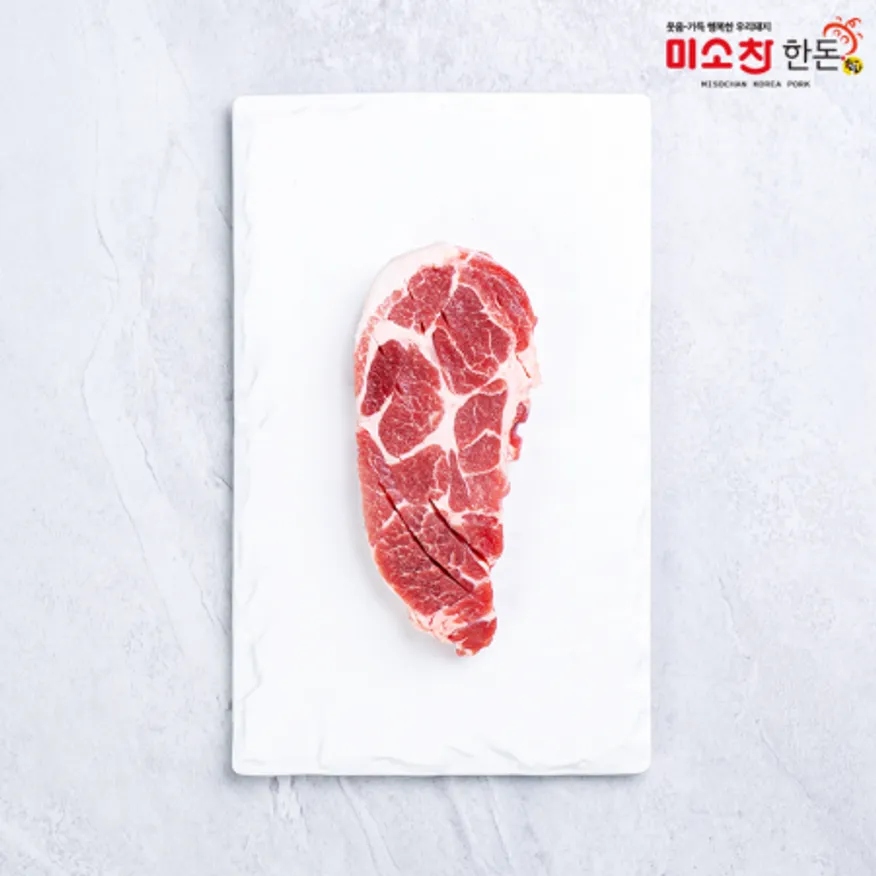 한돈 칼집목살 구이용 1kg (냉장) 이미지