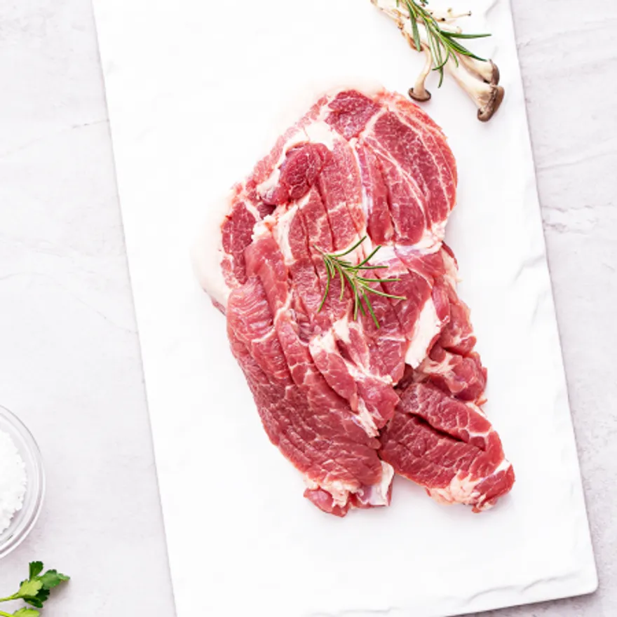 한돈 칼집목살 구이용 1kg (냉장) 이미지