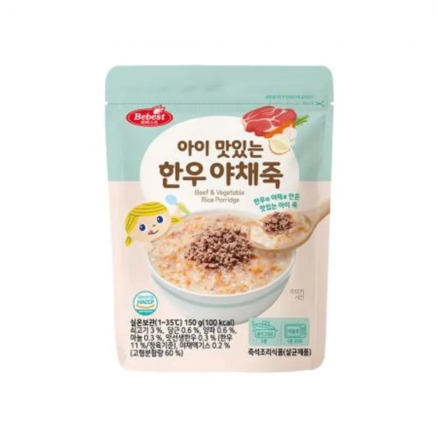베베스트 아이 맛있는 한우 야채죽 5개 이미지