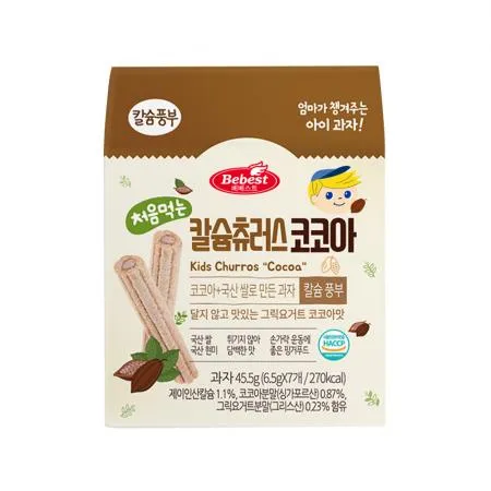 베베스트 처음먹는 칼슘 츄러스 코코아 6개