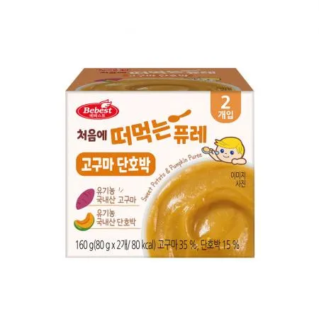 베베스트 처음에 떠먹는 퓨레 고구마 단호박