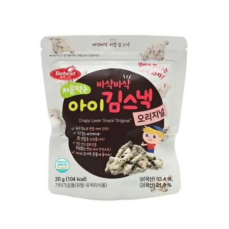 베베스트 처음먹는 아이 김스낵 오리지널 8개
