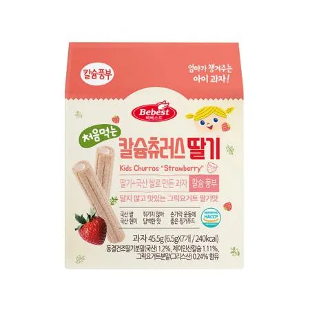 베베스트 처음먹는 칼슘 츄러스 치즈 6개