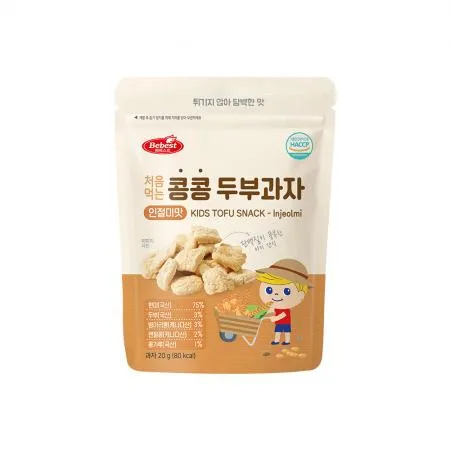 베베스트 처음먹는 콩콩 두부과자 - 인절미맛