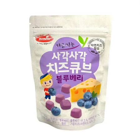 베베스트 처음먹는 사각사각 치즈큐브 블루베리 8개