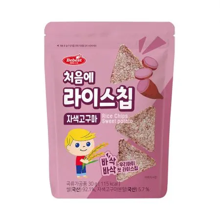 베베스트 처음에 라이스칩 자색고구마 8개